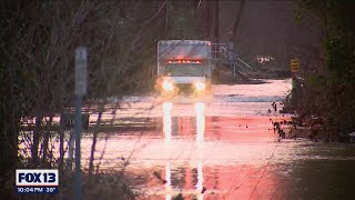 Flood waters starting to recede in Chehalis  FOX 13 Seattle [upl. by Sturrock757]