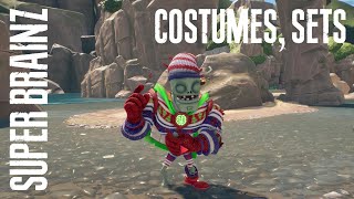 Super Brainz Costumes amp Sets  Zombies  Plants vs Zombies Battle for Neighborville [upl. by Jea352]