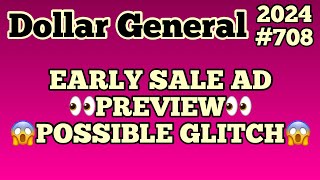 2024708👀Dollar General Couponing‼️EARLY SALE AD PREVIEW😱POSSIBLE GLITCH‼️Must Watch👀👀 [upl. by Nylitak]