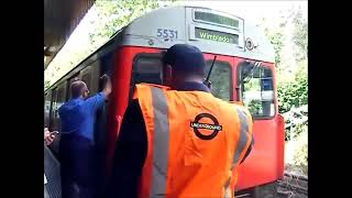 London Underground CStock Tube Train Breaks Down  Southfields Tube Station 5th July 2012 [upl. by Talley555]