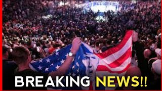 Trumps Epic Entrance at UFC 295 Massive Cheers and Electrifying Moment at MSG [upl. by Noicpecnoc]