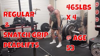 STRENGTH amp HYPERTROPHY COMPONENT OF MY WEEKLY TRAINING 465lbs x 4 REPS  AGE 53 [upl. by Nowd]