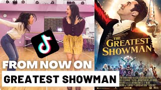 FROM NOW ON  Greatest Showman Tiktok Dance side by side with the movie [upl. by Drona]