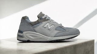 New Balance x WTAPS 990V2 “Grey” M990WT2 Review amp OnFeet [upl. by Nagyam]