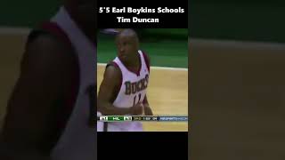 When 55 Earl Boykins Schooled Tim Duncan😯 shorts [upl. by Neelcaj]