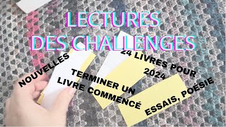 Challenges lecture • 24 livres pour 2024 • essais poésie et autres genres [upl. by Lunn]