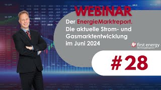 Der EnergieMarkt im Juni 2024  Die aktuelle Strompreis und Gaspreisentwicklung [upl. by Nahtanohj896]