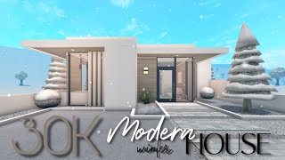 BLOXBURG 30K MODERN WINTER HOUSE  NOGAMEPASS [upl. by Lamson522]