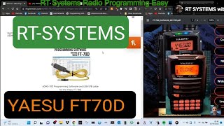 RTSYSTEMS Yaesu FT70D Programming Software Set Up [upl. by Nancie]