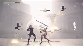 9S vs A2 Fight 9S SIDE Jap Sub [upl. by Maffei]