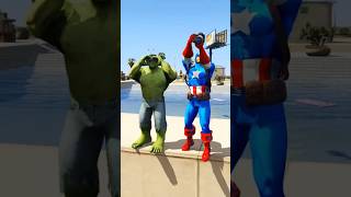 CAPTAIN AMERICA AND HULK TAKES REVENGE ON SPIDERMAN shorts [upl. by Asli80]