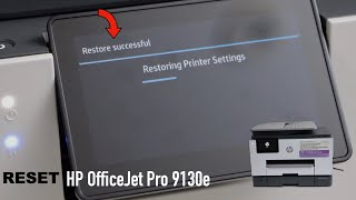 HP OfficeJetOfficeJet Pro 9130e Reset To Defaults Erase All Settings [upl. by Modie567]