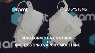 Making Smoother More Flexible SLS Parts with DuraForm® PAx Natural and AMT PostPro Vapor Smoothing [upl. by Siddra908]