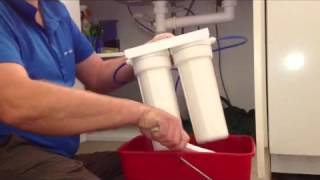 How to change water filter cartridges under sink [upl. by Phox776]