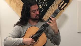 Prelude No 1 in C Major by JS Bach Aaron LargetCaplan Guitar [upl. by Ahsyla417]