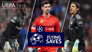 ONANA COURTOIS SOMMER  UCL GREAT SAVES QuarterFinals 1st leg [upl. by Syxela796]