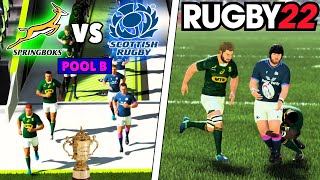 SPRINGBOKS v SCOTLAND  Rugby World Cup 2023  Rugby 22  Gameplay amp Commentary Legend Difficulty [upl. by Ennaeirb346]