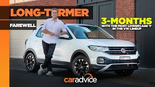 Volkswagen VW TCross 85TSI Life Review  Farewell after 3months  CarAdvice [upl. by Maighdiln]