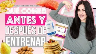 Qué comer antes y después de hacer ejercicio  GymVirtual [upl. by Seligman]