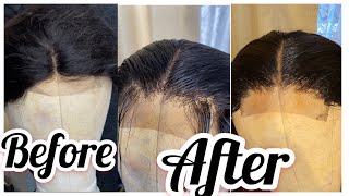 How to pluck lace closure wig Natural hairline on 4x4 lace wig Beginner friendly  AliExpress hair [upl. by Acire]