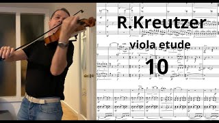 R KREUTZER 🟥 amp10  violin amp viola ETUDE SCORE [upl. by Basilio]