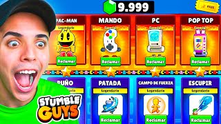 COMPRÉ TODO el NUEVO PASE PACMAN de STUMBLE GUYS y ESTO PASÓ😨 [upl. by Malsi]