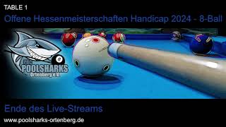 Offene Hessenmeisterschaften Handicap 2024  8Ball [upl. by Kcirad862]