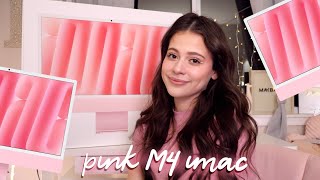 Pink M4 iMac Unboxing FINALLY A TRUE PINK🖥️💞₊˚⊹ [upl. by Iden896]