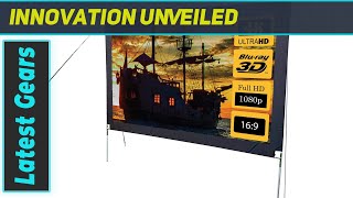 Ultimate 144 Inch Lite 169 UltraSharp Projector Screen for 4K HD and 3D Viewing [upl. by Nonaihr]