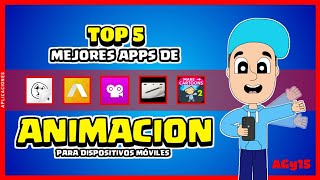 📲 TOP 5 mejores aplicaciones para hacer animaciones  🎞️ Animar en celular  🟢 AGy15 [upl. by Iliam]