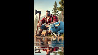 Paul Bunyan and his giant friend Babe Short Stories of kids videoshort [upl. by Henrion]