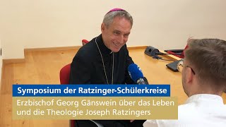 Symposium der RatzingerSchülerkreise 2023  Erzbischof Georg Gänswein über Joseph Ratzinger [upl. by Sone]