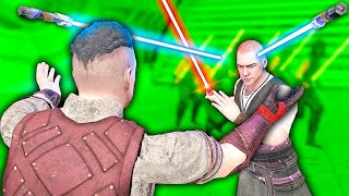 USING FORCE TIME WITH LIGHTSABERS  Blade and Sorcery VR Mods Star Wars [upl. by Cynthea781]