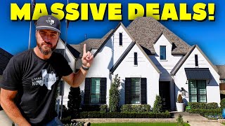 Dallas Texas Massive Luxury Homes with 100k Price Reductions Sandbrock Ranch Aubrey Tx [upl. by Risan]