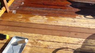 Behr Strip prep and stain video 1 [upl. by Solraced]