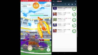 Fire SpinHeatwave Moltres Solo Raid Partly Cloudy plus My Team Stats pokemongo solo viral [upl. by Cyd]