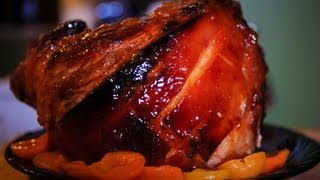 Apricot Glazed English Gammon Recipe  Christmas Ham [upl. by Hassadah319]