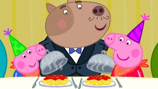 Peppa Pig And George Go For A Birthday Meal  Peppa Pig Official Channel Family Kids Cartoons [upl. by Baggott707]