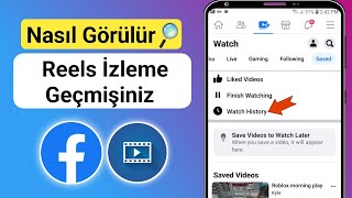 Facebookta Reels İzleme Geçmişini Görün 2024   Facebook video izleme geçmişi nasıl silinir [upl. by Sisson]