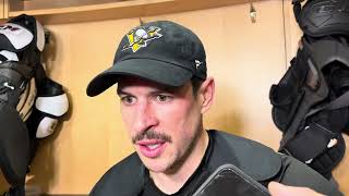 Sidney Crosby talks about 600th goal in loss to Utah [upl. by Aneehsal954]