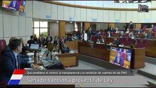 Senado sanciona proyecto de Ley sobre el control de las ONG [upl. by Row315]