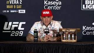 Dustin Poirier PostFight Press Conference  UFC 299 [upl. by Kannan]