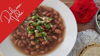 HOW TO MAKE MEXICAN FRIJOLES DE LA OLLA  POT BEAN [upl. by Eyar]