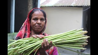 Village Food  Stem amaranth with mustard seeds  Grandmother recipes110 [upl. by Stanley224]