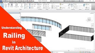 Railing in revit  custom railing in revit glass railing in revit [upl. by Lennaj]