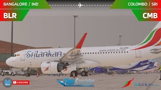 MSFS LIVE  🇮🇳 BLR  Bangalore ✈ Colombo  CMB 🇱🇰  flybywirea320  ALK 182  VATSIM [upl. by Ammadas]