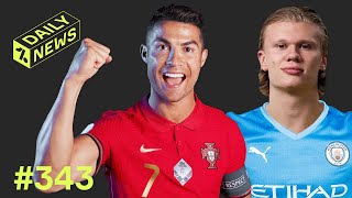 Haaland in Man City TALKS  ANOTHER Ronaldo RECORD [upl. by Ragse]