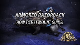 How To Get The Armored Razorback Mount Guide  Rattling Iron Cage [upl. by Nwahsid]