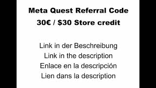 Meta Quest Referral Code Link  30 €   30 Store Credit [upl. by Persons]