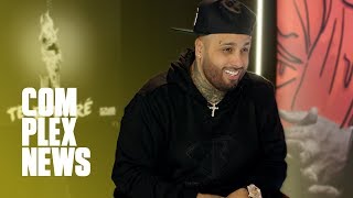 Nicky Jam Talks Starring In Bad Boys 3 New Album and Tour Life [upl. by Ahseikal]